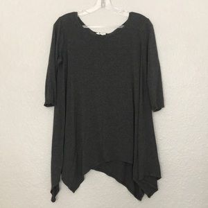 DARK GREY SIMPLE TOP
